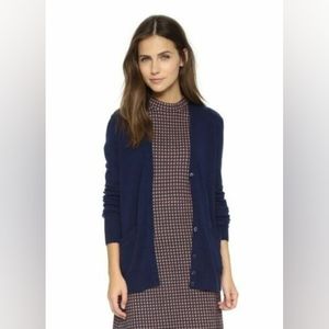 Equipment Navy Wool & Cashmere Blend Sullivan Cardigan Size S
